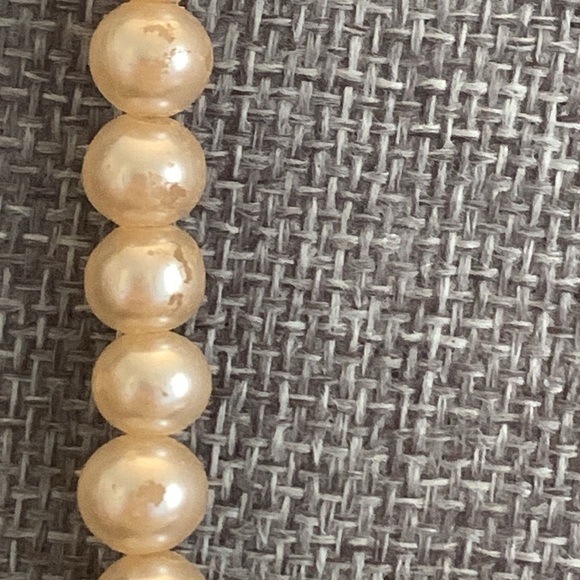 Two Vintage Faux Pearl Necklaces 16” & 23” - Picture 5 of 8